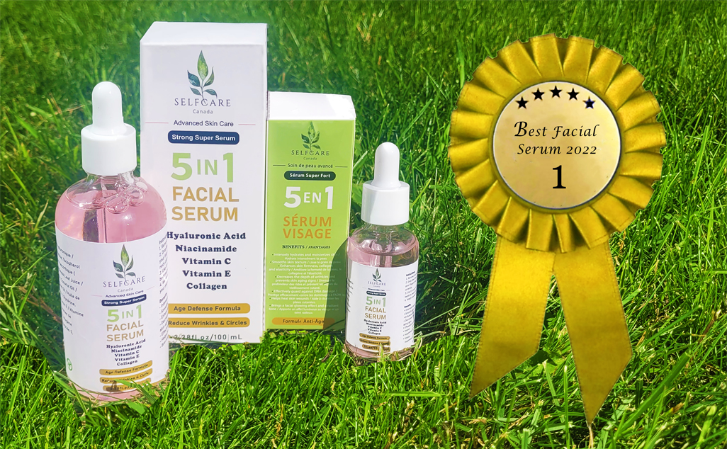 The Hyaluronic Acid from SelfCare Canada, the 1 serum face of 2022 from Women’s Choice! The