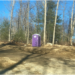 A1 Portable Toilet delivers portable toilets to a new construction job site in Tolland Connecticut!